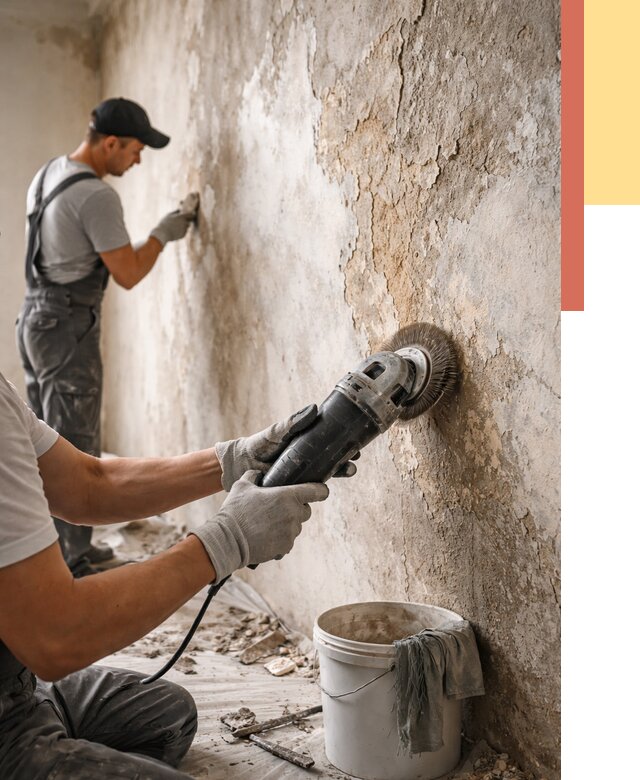 Снятие и удаление краски со стен в Стерлитамаке от 2163 руб. — ОТДЕЛОЧНИК-Стм