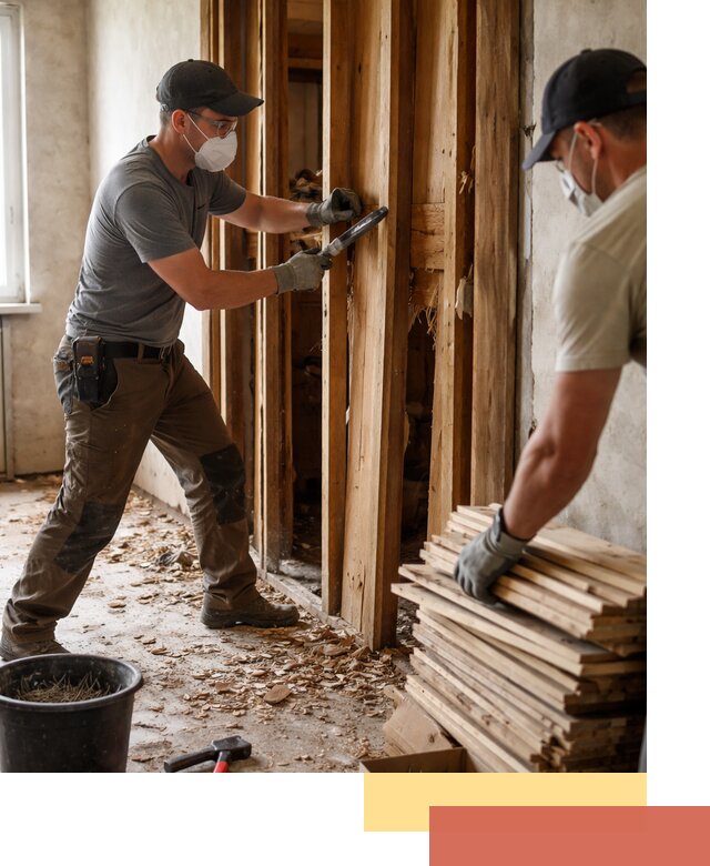 Демонтаж деревянных перегородок в Стерлитамаке быстро и аккуратно