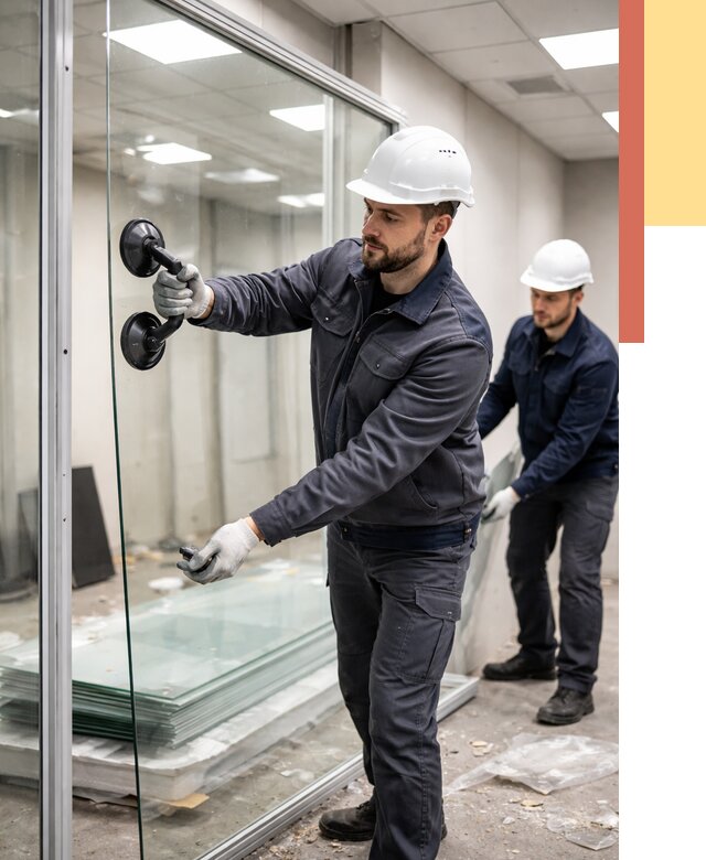 Демонтаж стеклянных перегородок в Стерлитамаке от 3296 руб. — быстро и недорого | ОТДЕЛОЧНИК-Стм