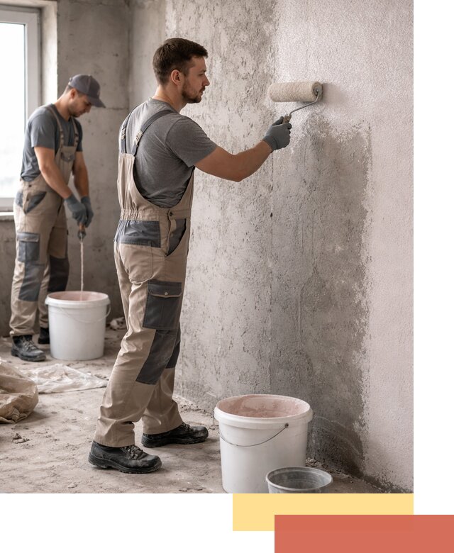 Нанесение бетоноконтакта на стены в Стерлитамаке для последующей отделки