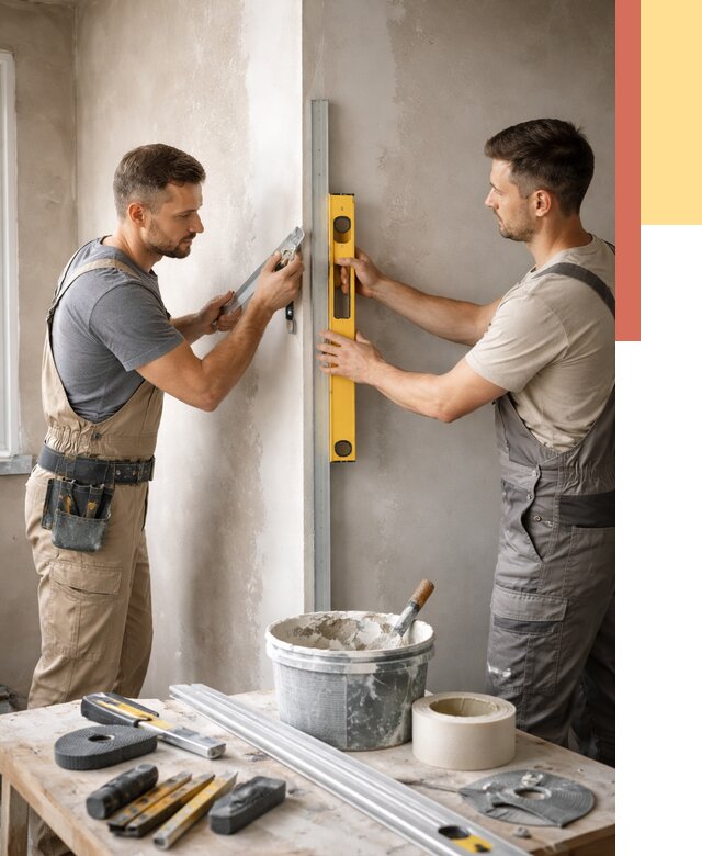 Выведение углов стен в Стерлитамаке от 1905 руб. быстро и недорого | ОТДЕЛОЧНИК-Стм