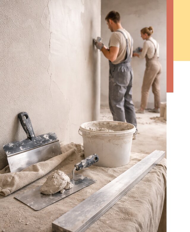 Штукатурка стен гипсовая в Стерлитамаке от 4635 руб/м2 — быстро и недорого | ОТДЕЛОЧНИК-Стм