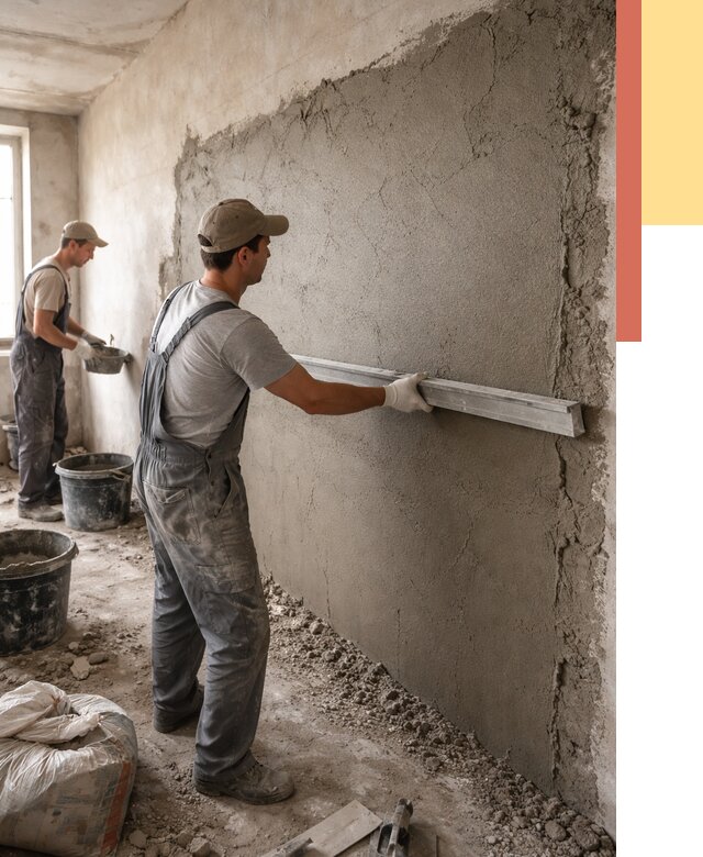 Цементная штукатурка стен в Стерлитамаке от 4635 руб/м2 — быстро и недорого | ОТДЕЛОЧНИК-Стм