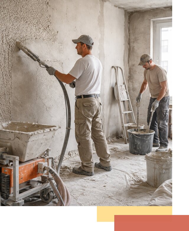 Машинная штукатурка стен в Стерлитамаке — быстро и качественно