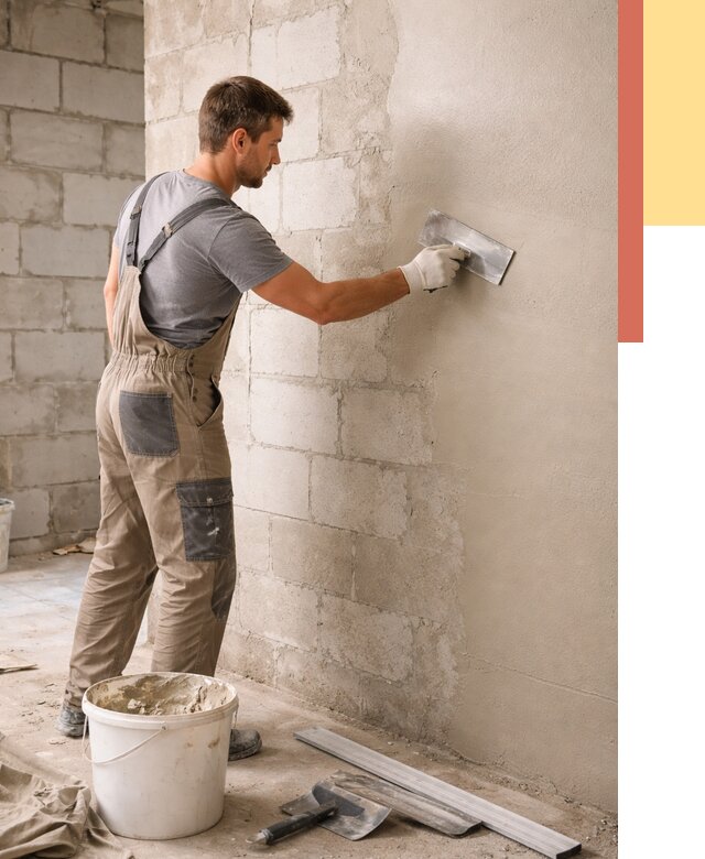 Штукатурка стен из газобетона в Стерлитамаке от 2163 руб./м2 — быстро и недорого | ОТДЕЛОЧНИК-Стм