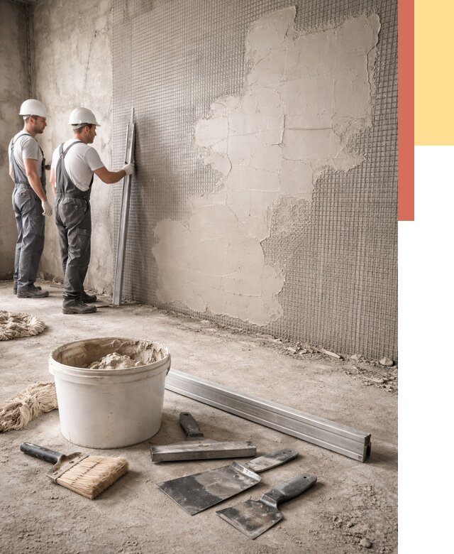 Штукатурка стен по сетке в Стерлитамаке от 5664 руб./м2 — быстро и недорого | ОТДЕЛОЧНИК-Стм