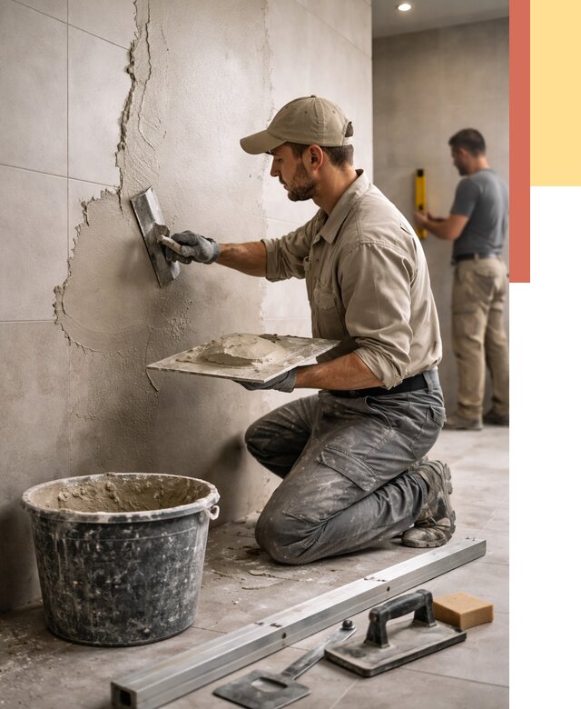 Штукатурка стен в ванной в Стерлитамаке от 4635 руб./м² — выравнивание под ключ | ОТДЕЛОЧНИК-Стм