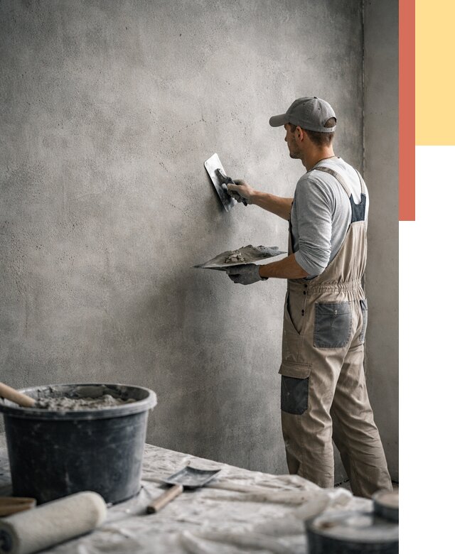 Декоративная штукатурка под бетон в Стерлитамаке от 2575 руб./м² — нанесение под ключ | ОТДЕЛОЧНИК-Стм