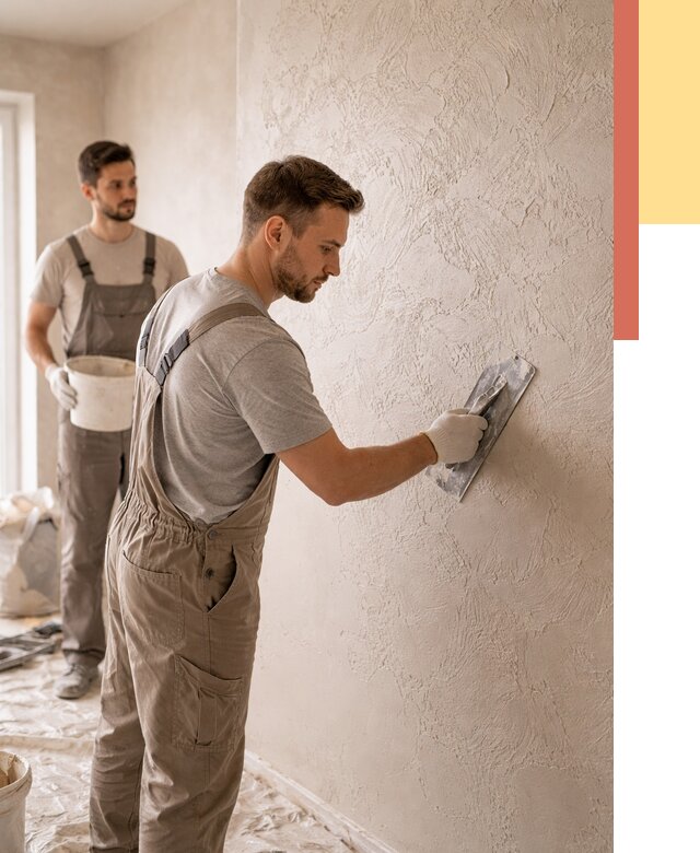 Фактурная штукатурка стен в Стерлитамаке от 4326 руб./м² — заказать под ключ | ОТДЕЛОЧНИК-Стм