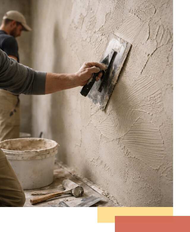 Фактурная штукатурка стен в Стерлитамаке — монтаж, отделка, реставрация