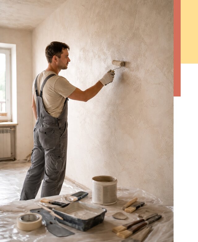 Нанесение лессирующей краски по декоративке в Стерлитамаке от 1802 руб. | ОТДЕЛОЧНИК-Стм