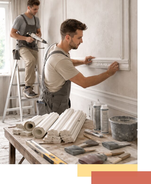 Монтаж лепнины на стены в Стерлитамаке профессионально и качественно