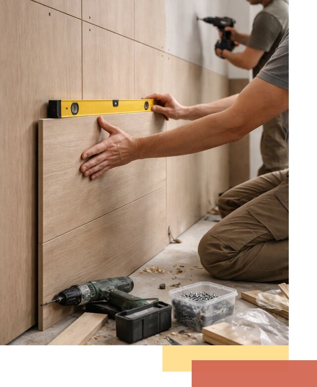 Профессиональный монтаж МДФ панелей на стены в Стерлитамаке