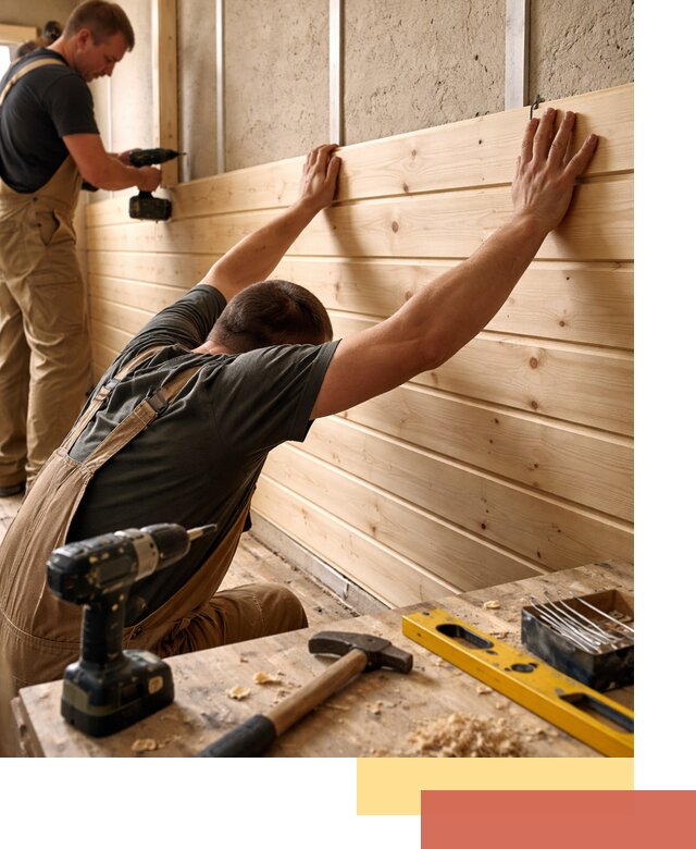 Монтаж деревянной вагонки на стены в Стерлитамаке быстро и качественно