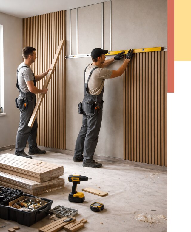 Монтаж реечных панелей на стены в Стерлитамаке от 1236 руб. — быстро и недорого | ОТДЕЛОЧНИК-Стм