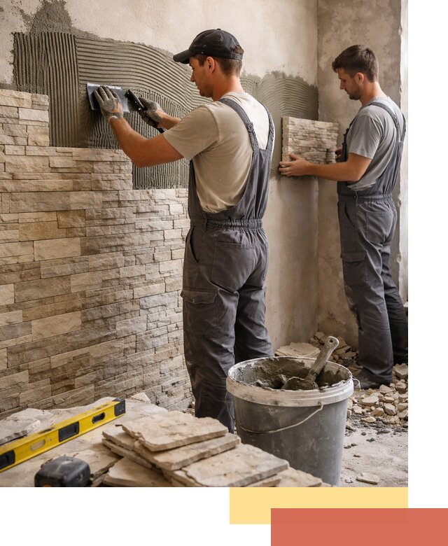 Монтаж искусственного камня в Стерлитамаке — облицовка стен и фасадов