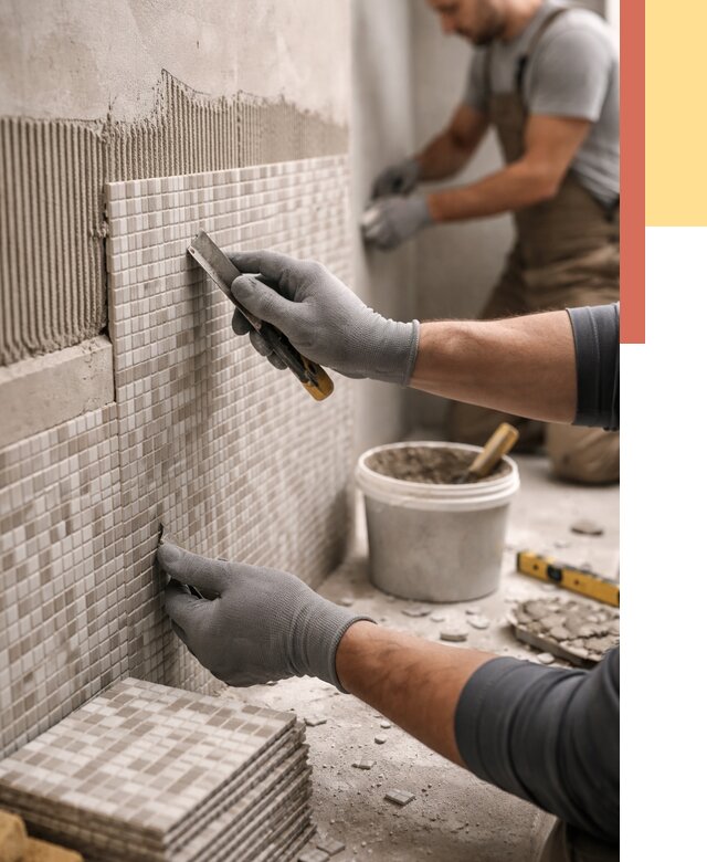 Облицовка стен мозаикой в Стерлитамаке от 3296 руб/м2 — укладка мозаики на стены | ОТДЕЛОЧНИК-Стм