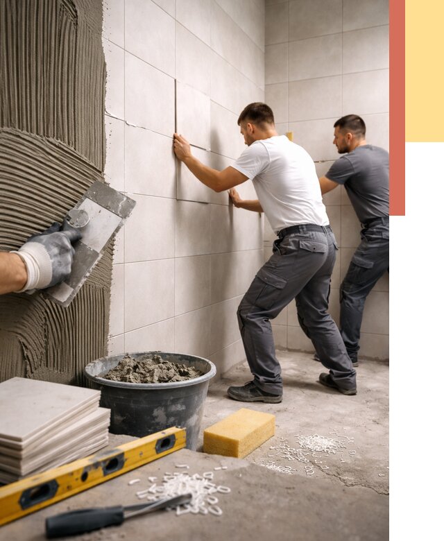 Укладка плитки на стены в Стерлитамаке от 875 руб. — качественно и недорого | ОТДЕЛОЧНИК-Стм