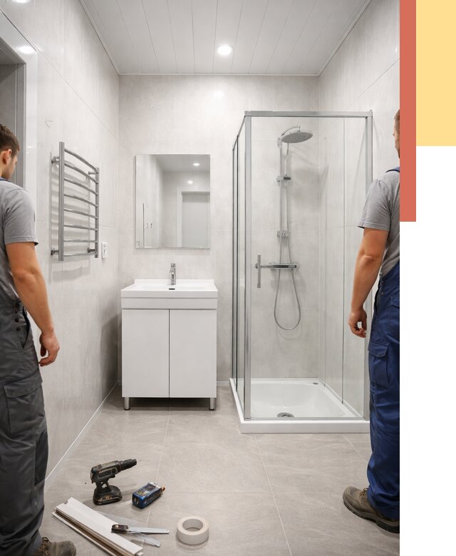 Отделка ванной комнаты панелями ПВХ в Стерлитамаке от 4635 руб. за м2 | ОТДЕЛОЧНИК-Стм