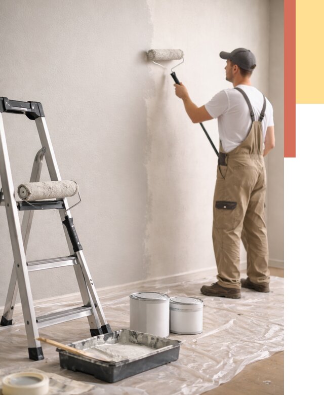 Покраска стен латексной краской в Стерлитамаке от 4635 руб. за м2 | ОТДЕЛОЧНИК-Стм