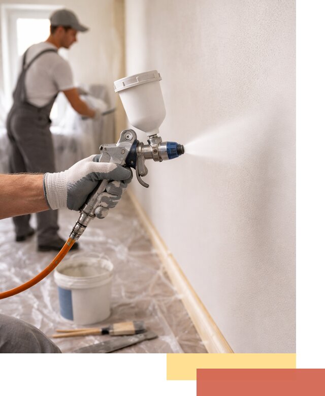 Покраска стен краскопультом в Стерлитамаке быстро и качественно