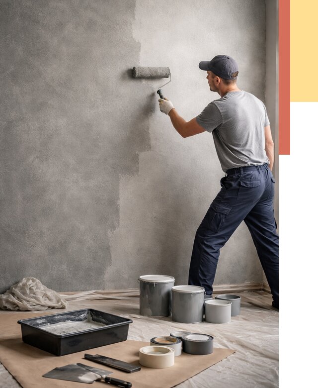 Покраска стен под бетон в Стерлитамаке от 669 руб. за м2 — быстро и недорого | ОТДЕЛОЧНИК-Стм