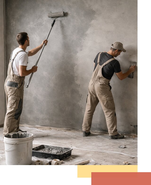 Покраска стен под бетон в Стерлитамаке профессионально и недорого