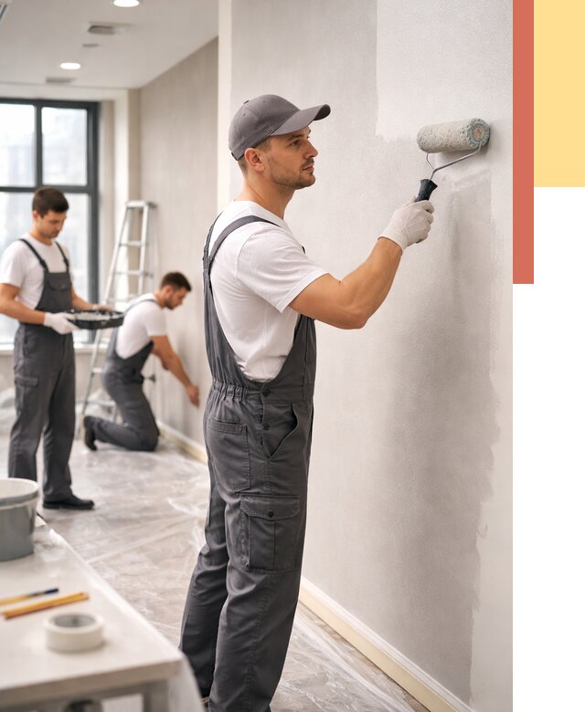 Покраска стен в офисе в Стерлитамаке от 8754 руб. — быстро и недорого | ОТДЕЛОЧНИК-Стм