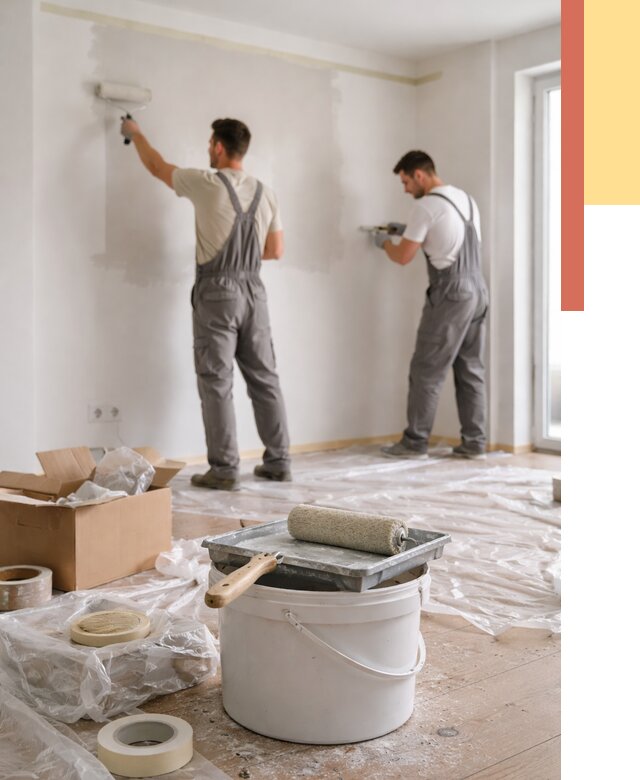 Покраска стен в квартире в Стерлитамаке от 2575 руб/м2 — быстро и недорого | ОТДЕЛОЧНИК-Стм