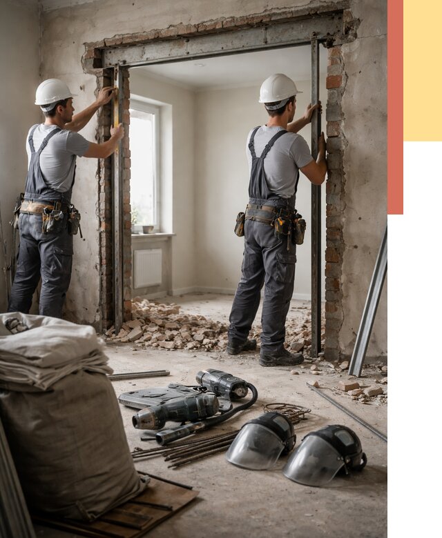 Расширение дверного проема в Стерлитамаке от 12874 руб. под ключ | ОТДЕЛОЧНИК-Стм