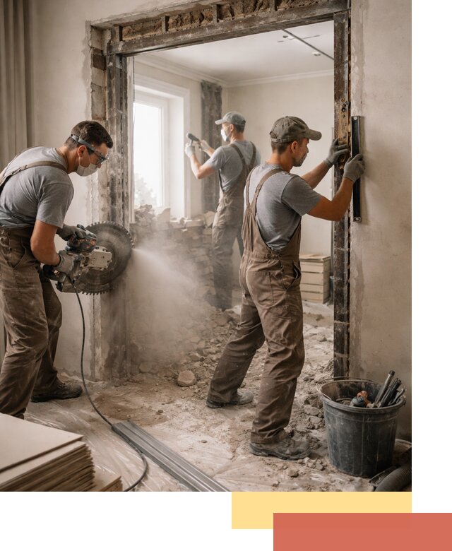 Расширение дверного проема под установку новой двери в Стерлитамаке