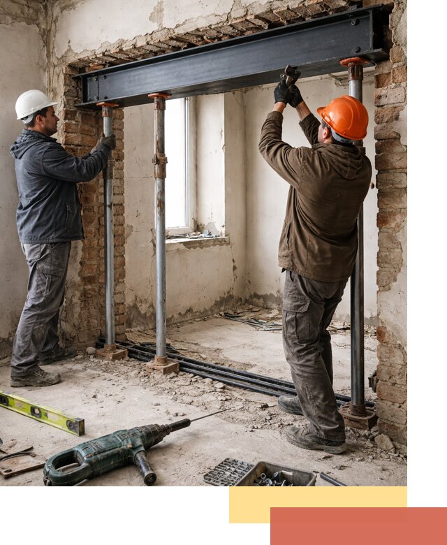 Усиление проема в стене в Стерлитамаке для расширения и безопасности