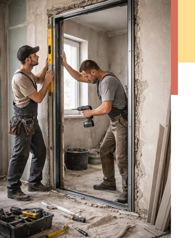 Закладка дверного проема в Стерлитамаке от 3605 руб. — быстро и недорого | ОТДЕЛОЧНИК-Стм