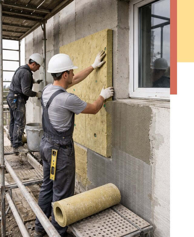 Утепление стен в Стерлитамаке от 4429 руб. под ключ — быстро и недорого | ОТДЕЛОЧНИК-Стм