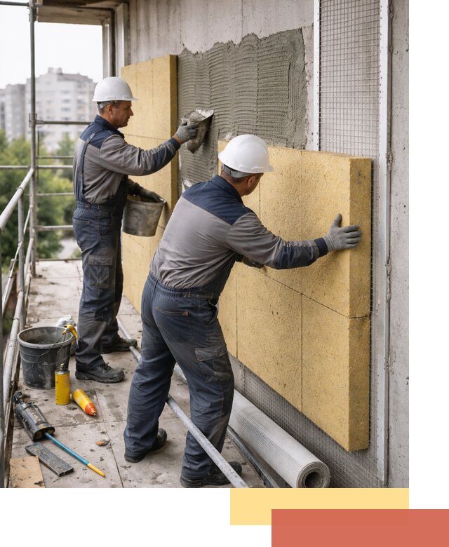 Утепление стен зданий и домов в Стерлитамаке качественно и надежно