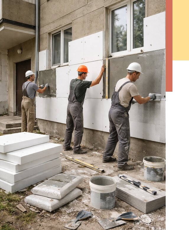 Утепление стен пенопластом в Стерлитамаке от 1802 руб. — недорого и под ключ | ОТДЕЛОЧНИК-Стм