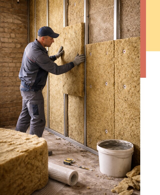 Утепление стен минватой в Стерлитамаке от 1390 руб./м2 — недорого и быстро | ОТДЕЛОЧНИК-Стм