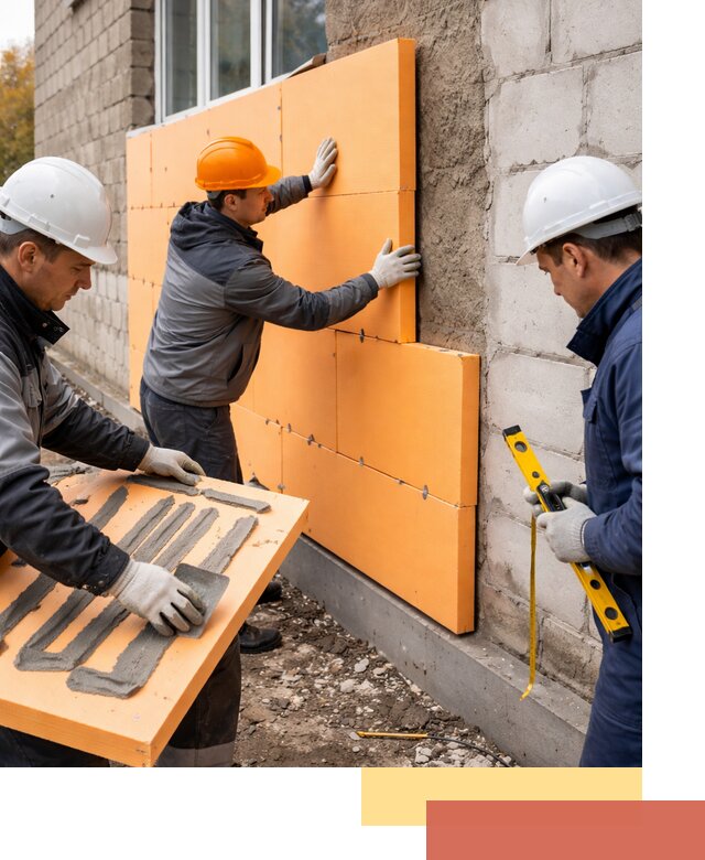 Утепление фасада пеноплексом под ключ в Стерлитамаке