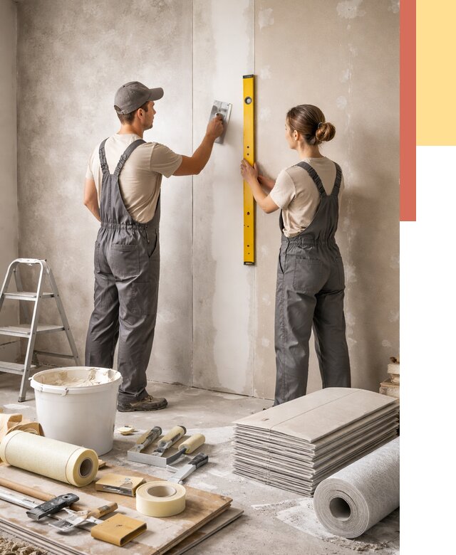 Отделка стен в Стерлитамаке от 1545 руб/м² — недорого, быстро, под ключ | ОТДЕЛОЧНИК-Стм