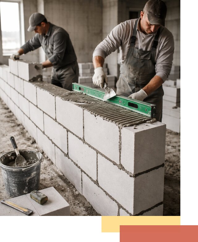 Кладка перегородок из газобетона в Стерлитамаке быстро и качественно