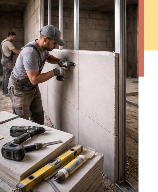 Кладка влагостойких перегородок ПГП в Стерлитамаке от 1236 руб. под ключ | ОТДЕЛОЧНИК-Стм