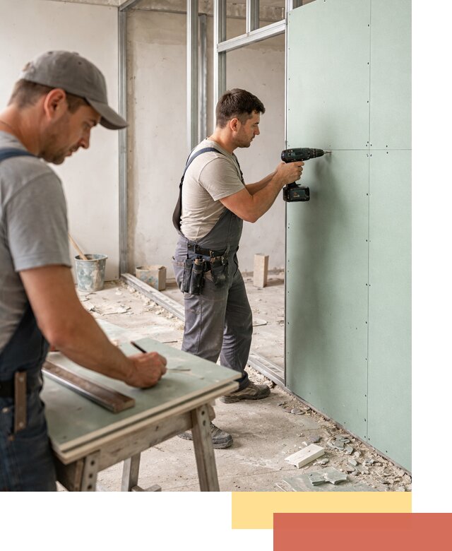 Перегородки из влагостойкого гипсокартона под ключ в Стерлитамаке