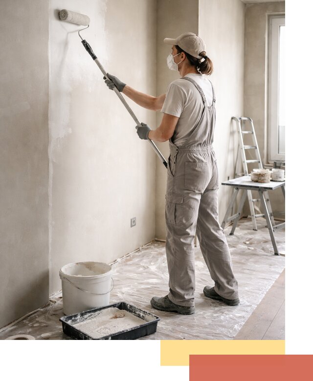 Покраска перегородок из гипсокартона в Стерлитамаке качественно и недорого