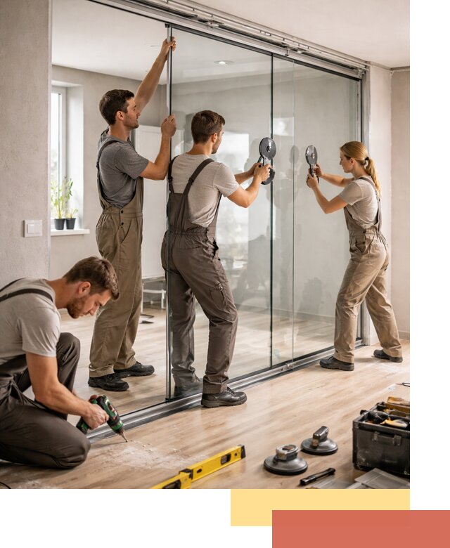 Изготовление стеклянных перегородок на заказ в Стерлитамаке