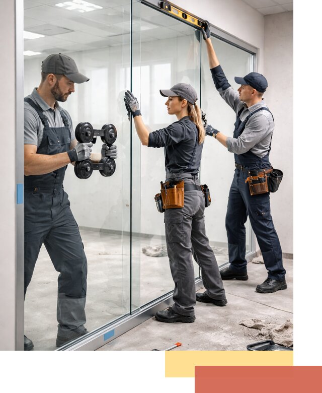 Профессиональный монтаж стеклянных перегородок в Стерлитамаке