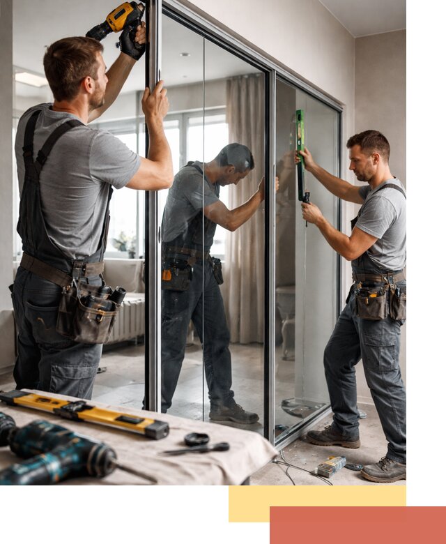 Каркасные стеклянные перегородки под ключ в Стерлитамаке