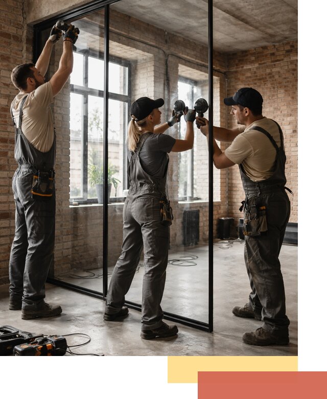 Стеклянные перегородки лофт — изготовление и монтаж в Стерлитамаке