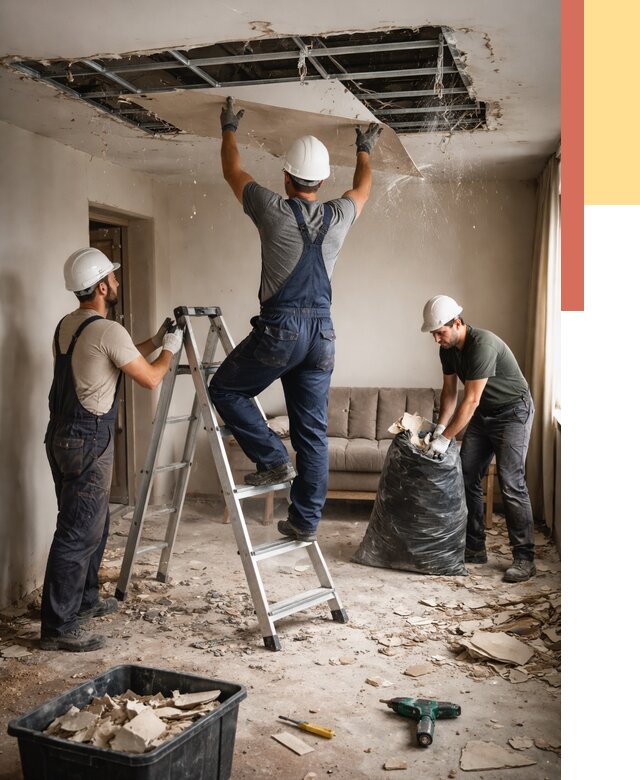 Демонтаж гипсокартонного потолка в Стерлитамаке от 433 руб. за м2 — ОТДЕЛОЧНИК-Стм