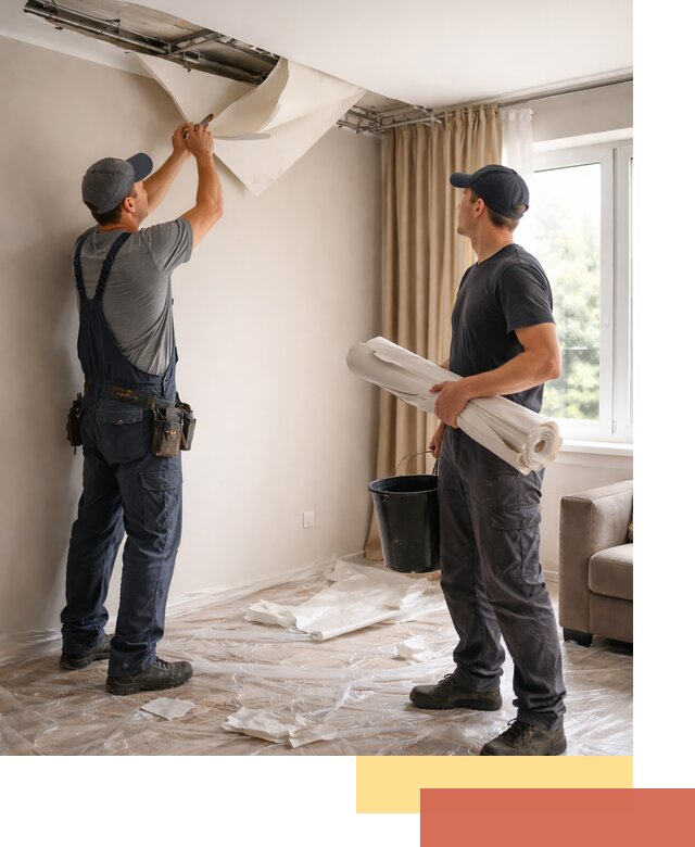 Демонтаж натяжного потолка в Стерлитамаке быстро и аккуратно