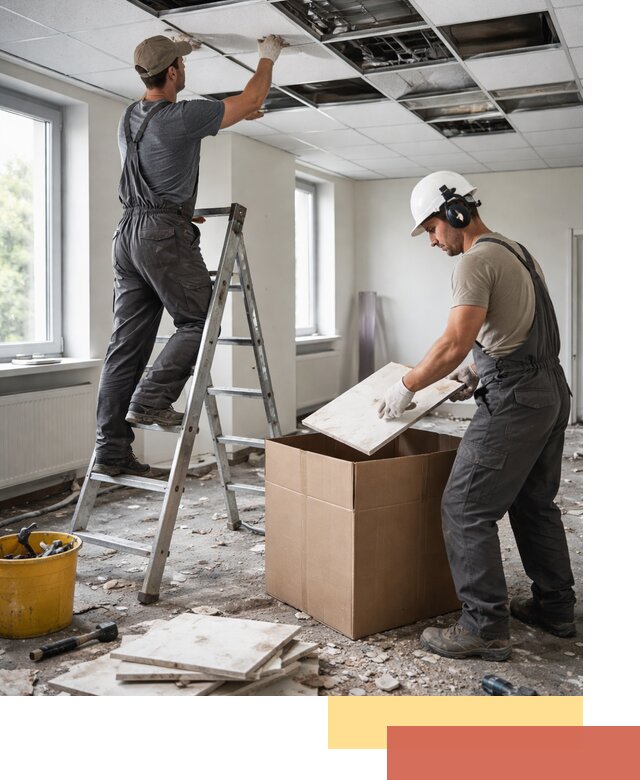 Демонтаж потолочной плитки в Стерлитамаке быстро и аккуратно